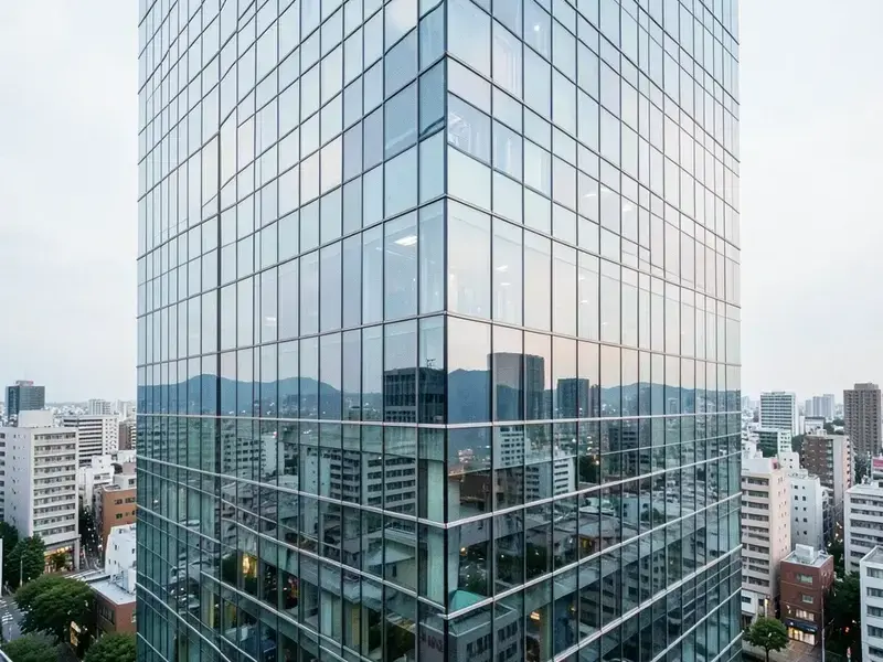 外壁ガラス 施工後